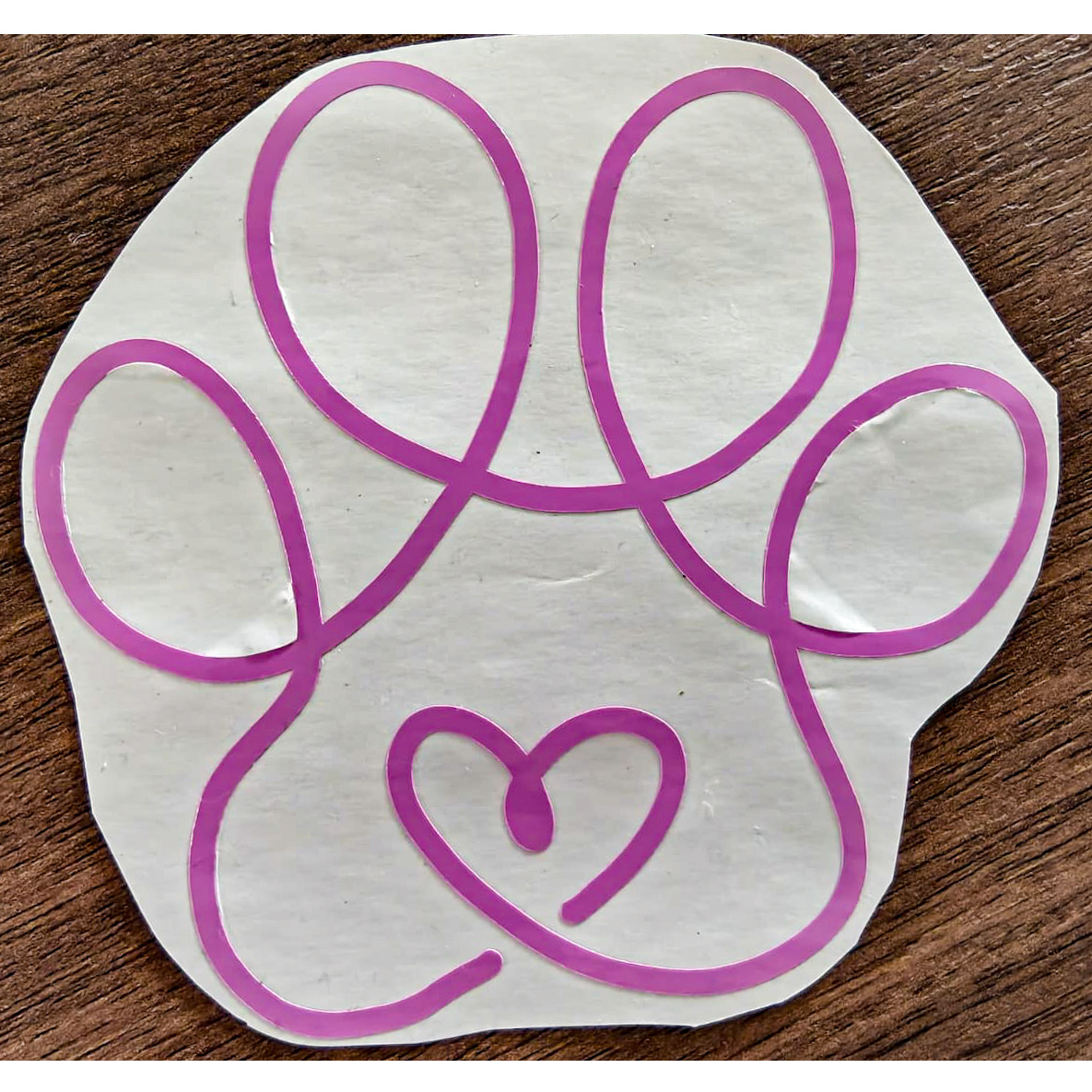 Vinyl Decal - Car Stickers - 4-Heart Paw